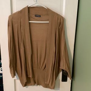 Tan, Knit Cardigan from Express